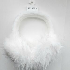 Fur Snow Bunny Winter Ear Muffs White 🤍